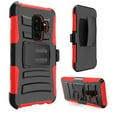 thumbnail image 2 of GSA Rubberized Holster Case w/Kickstand for Samsung S9 Plus - Black/Red, 2 of 2