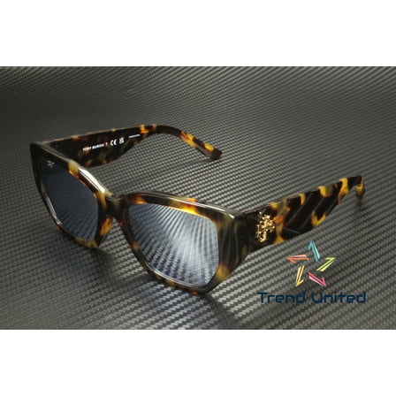 Tory Burch TY 7187U Plastic Womens Irregular Sunglasses Brown Tortoise 53mm Adult