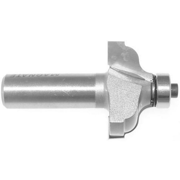 Magnate 3702 Ogee with Fillet Router Bit - 9/16" Cutting Height, 1/2" Shank Diameter, 2-1/2" Overall Length, 3/16" Radius, 1-3/8" Overall Diameter