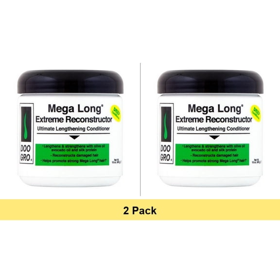 Doo Gro Mega Long Extreme Reconstructor Ultimate Lengthening Conditioner Jar, 16 Oz - 2 Pack