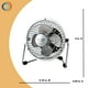 thumbnail image 3 of Ventilador de escritorio Comfort Zone totalmente metálico de 10 cm con USB o cable de alimentación, 3 of 9