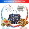 thumbnail image 2 of Sports-Themed Insulated Lunch Cooler – Foldable Lunch Tote for Gym or Weekend Tournaments, 2 of 6