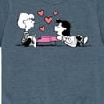 thumbnail image 3 of Peanuts -   Lucy And Schroeder Heart Thoughts  - Toddler And Youth Short Sleeve Graphic T-Shirt, 3 of 6
