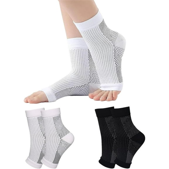 Sootherelieve Compression Socks, Sweat-Wicking Breathable Compression Socks, Open Toe Foot Sports Running Pressure Socks