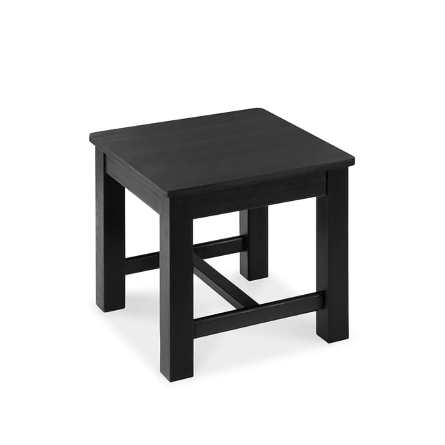 Banco Escalón VICTORY RELAX de Madera Negra 30 cm Madera de Acacia