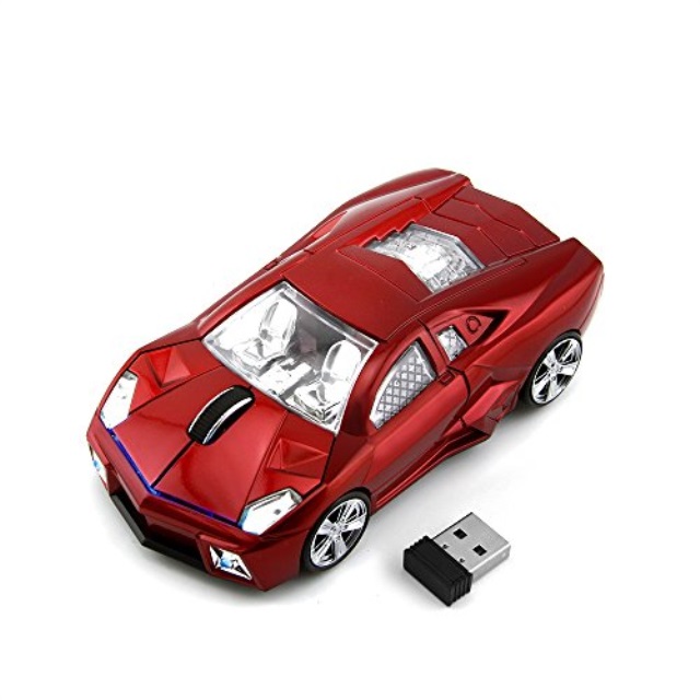 CHUYI Cool Sport Car Shape 2.4Ghz Wireless Mouse 3 Button 1600DPI High