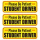 thumbnail image 1 of GOOHOCHY 3pcs PVC Conductor estudiantil Sticulador Estudiante Conductor Reflexivo Magnet para automóvil Auto, 1 of 7