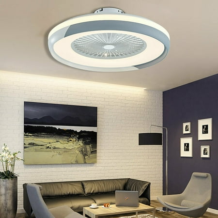

TFCFL 23.5 Ceiling Fan with Light with Remote Control Fan Chandelier Acrylic Indoor Fan LED Light (1 light)