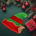 thumbnail image 6 of TanSiDing 1pcs Santa Hat Christmas Elf Hat with Attached Ears Green and Red,Christmas Hat for adult, 6 of 6