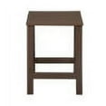 thumbnail image 4 of Polytrends  Laguna Hdpe All Weather Outdoor Patio Square Side Table Dark Brown, 4 of 7