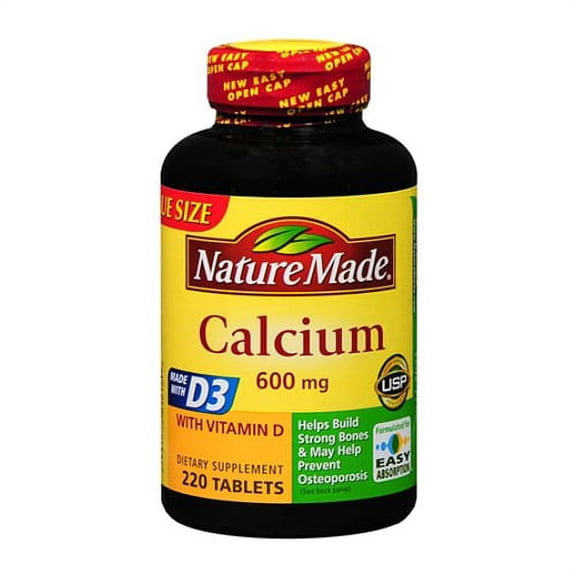 Nature Made Calcium 600 Plus D Tablets - 220 Ea, 2 Pack