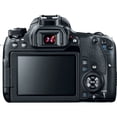 thumbnail image 3 of Canon EOS 77D DSLR Camera with 18-135mm is USM Lens & 75-300mm III Lens + LED + UV FLD CPL Filter Kit + Wide Angle & Telephoto Lens + Camera Case + Tripod + Card Reader - Intl Model, 3 of 7