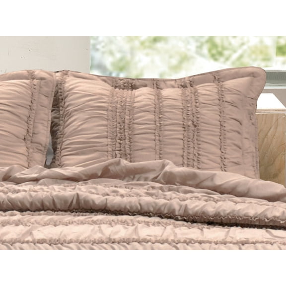 Global Trends Tiana Quilted Bed Pillow Sham, Standard 20" x 26"