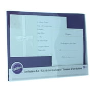 Wilton 25ct. White Glitter Pocket Invitation Kit Wedding 1008-1616