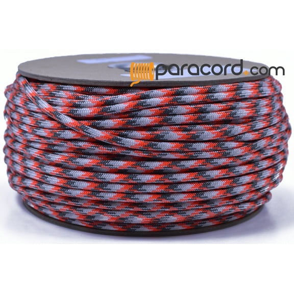 Bored Paracord Brand 550 Type III Paracord - Sneaky Orange Camo - 250 Feet Spool