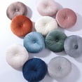 thumbnail image 4 of Pakyozj Round Pillow Cushion for Couch Velvet Decorative Small Throw Pillow Solid Color for Living Room Bed Floor 13.7”, 4 of 7