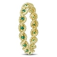 thumbnail image 3 of Everly Women's Created Emerald 10k Yellow Gold Ring, 3 of 6