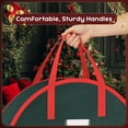 thumbnail image 5 of Wreath Storage Container, 2  Christmas Wreath Storage Bag with Sturdy Handle, Two-way Zipper,Durable Wreath Storage Organizer Box for Holiday Decoration (, 36"x8"), 5 of 7