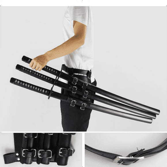 Medieval Sword Holder Belt Waist Sheath Adult Men Larp Warrior Armor Cosplay Leather Buckle Strap