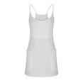 thumbnail image 6 of ameIAEA Womens Romper Dress Sleeveless Athletic Tennies Dress Bulit in Shorts Workout Romper with Pockets, 6 of 7