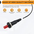 thumbnail image 4 of Push Button Piezo Igniter Kit with 20-Inch Wire, Universal Gas Ignition Replacement for Grill, Fire Pit, Oven, Heater, Black, 4 of 7