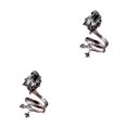 thumbnail image 2 of Qarigey Adjustable Size Rings Student Trend Men Alloy Ring Holiday Opening Stereoscopic  Jewelry Party Supply Accessories Daily Como se muestra 2piezas, 2 of 6