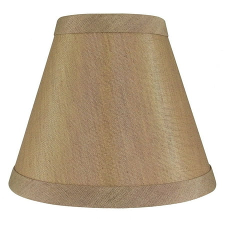 Tan 5 Inch Chandelier Shade Mini Lamp Clip On