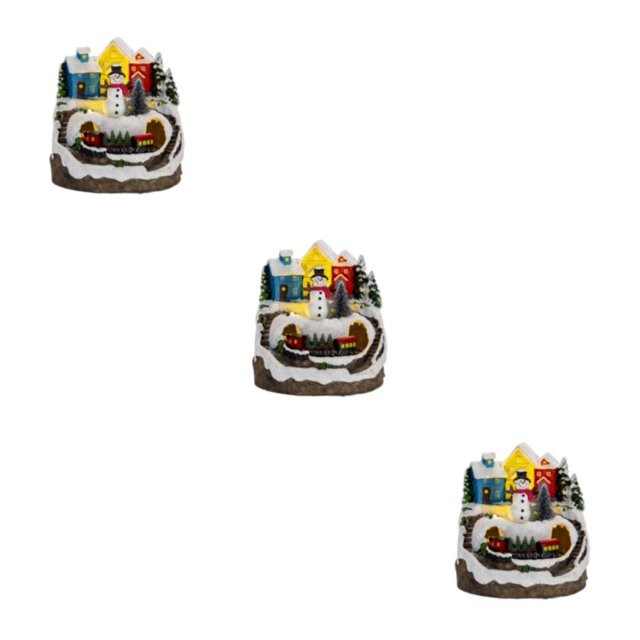 Kearding Resin Figurines Decorative Christmas Statues for Restaurant Bedroom Holiday Type1 NO1