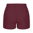 thumbnail image 4 of Fulijie Women's Solid Color Leisure Casual Pants, Size S-2XL, Big&Tall, Pink, Women's Summer Solid Color Comfortable Casual High Waisted Shorts, 4 of 5