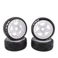 thumbnail image 3 of 4PCS RC Rally Tires, 17mm Plastic 1/8 RC Car Wheel Tyres, Rugged Strength and Durability, for On Road and Off Road, 3 of 7