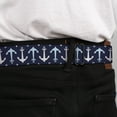 thumbnail image 4 of Buckle-Down Belt, Seatbelt Buckle Belt, Anchor Flip Close Up Navy Baby Blue White, Youth 22 to 32 Inches, 4 of 9