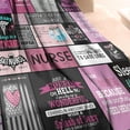thumbnail image 4 of Ultra Soft Nurse Theme Blanket Microfiber Flannel Blanket Gifts for Women Nurses Warm Cozy Fuzzy Throw Blanket for Bed and Couch 60x80 Inch, 4 of 6