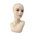 thumbnail image 4 of Cabeza de maniquí femenina, soporte para exhibición de peluca, estante de exhibición para sombreros, cabeza de maniquí profesional con hombro para, 4 of 8