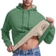 thumbnail image 2 of Sudadera con capucha para hombre, jersey de cuello alto, elástico, de color liso, de poliéster., 2 of 8