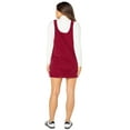 thumbnail image 4 of Celebrity Pink Women's and Women's Plus Corduroy Pinafore Mini Dress, Sizes XS-4X, 4 of 4