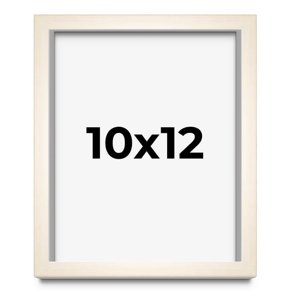10x12 Frame White Wheat Solid Wood Picture Frame | Moulding Width 0.75 Inches | Interior Depth 0.5
