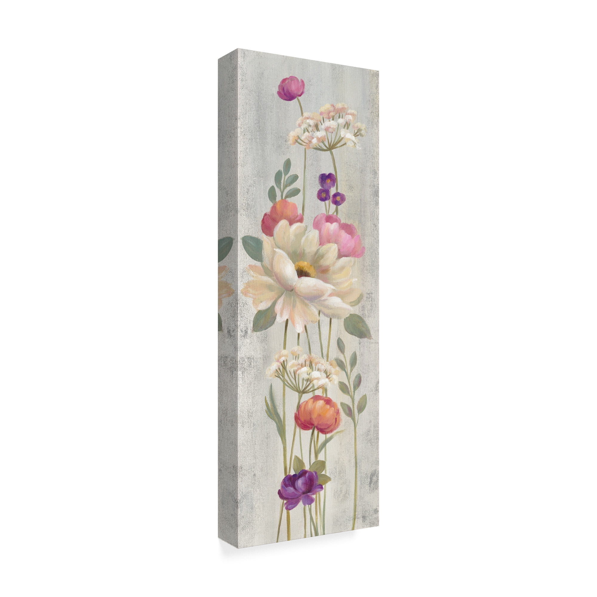 Trademark Fine Art 'Retro Floral I' Canvas Art by Silvia Vassileva