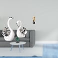 thumbnail image 2 of estatua de cisne,Figuras de cisne de cerámica modernas,Estatua de arte abstracto,Estatua de arte abstracto Escultura de resina moderna,Colección creativa de figuras de resina para manualidades, 2 of 8