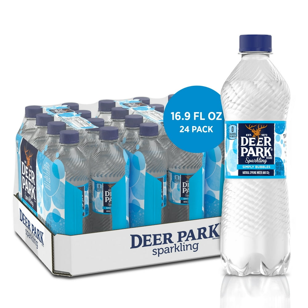Deer Park Sparkling Water, Simply Bubbles, 16.9 oz. Bottles (24 Count