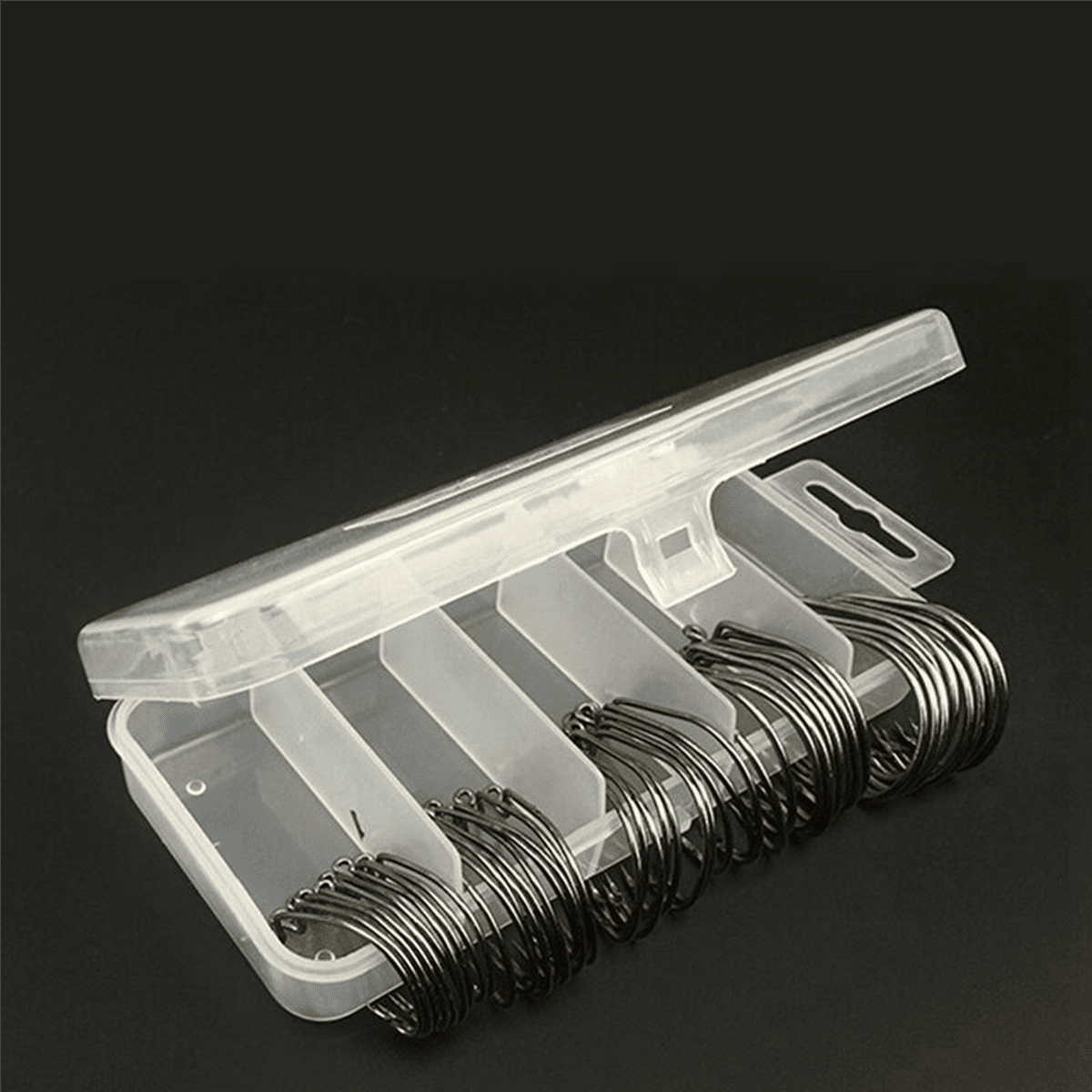510Pcs Fishing Hooks High Carbon Steel Worm Senko Bait Jig Fish Hooks with Plastic Box