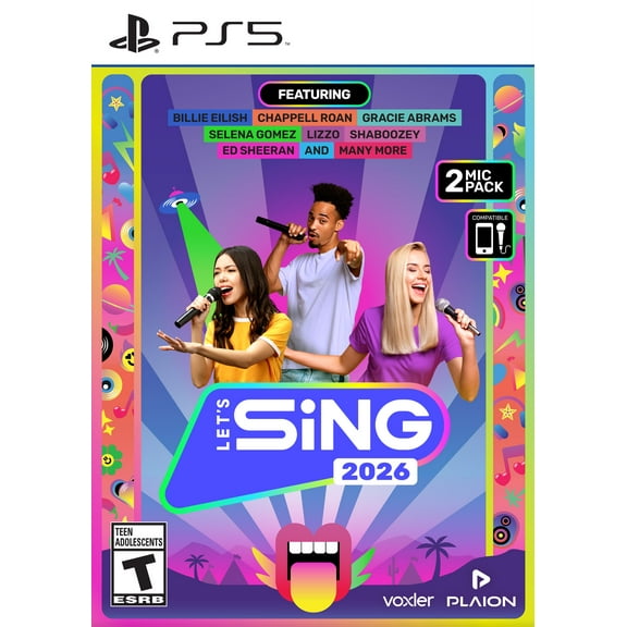 Lets Sing 2026   2 Mics for Playstation 5