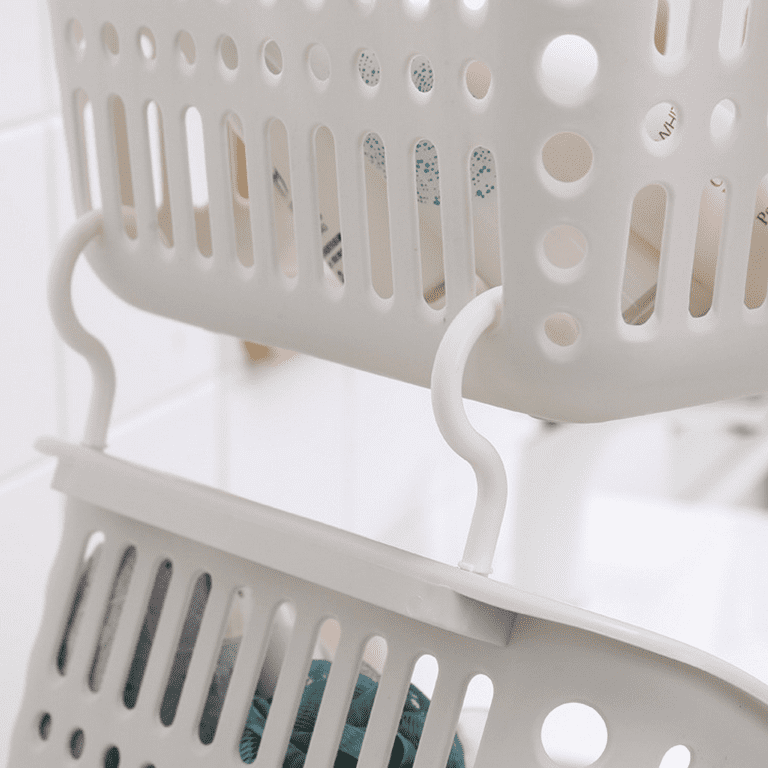 Plastic Hanging Shower Caddy Basket,Connecting Organizer Storage  Basket,with Hook 