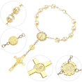 thumbnail image 3 of 20PCS Rosaries Bracelets Baptism Rosary Party Favors Baptism Favor Bracelet Cross Rosaries Christening First Communion Gift, 3 of 5