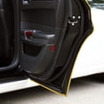 thumbnail image 2 of Gold Tone 16.4ft /5M Car Interior Trim Strip Rubber U Shape Door Guard Line Door Edge Seal Gap Fillers Protector, 2 of 6