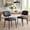 Black, variant on Kelno Upholstered Dining Chair Set of 2 Waterproof Faux Leather Kitchen Chairs with Ergonomic Back Support, Black
