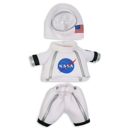 DolliBu Astronaut Dress Up Set for Teddy Bear Plush Toy - Astronaut Stuffed Animal Costume Outfit with Jacket Helmet and Pants Create Cute NASA Space Toys for Kids With Clothes Dress Up Set - Large