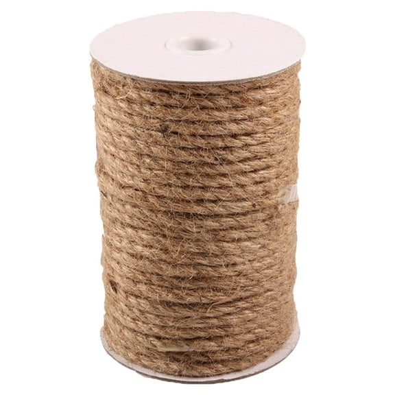 WRITWAA Natural Jute Rope Cord Thick Twine for Crafts Garden Wrapping and Ornament