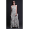 thumbnail image 2 of Bimba Light Gray2 Floral Blossom & Peony Womens Sleepwear Long Nightgown Printed Spaghetti Strap Ladies Nightwear Large, 2 of 5
