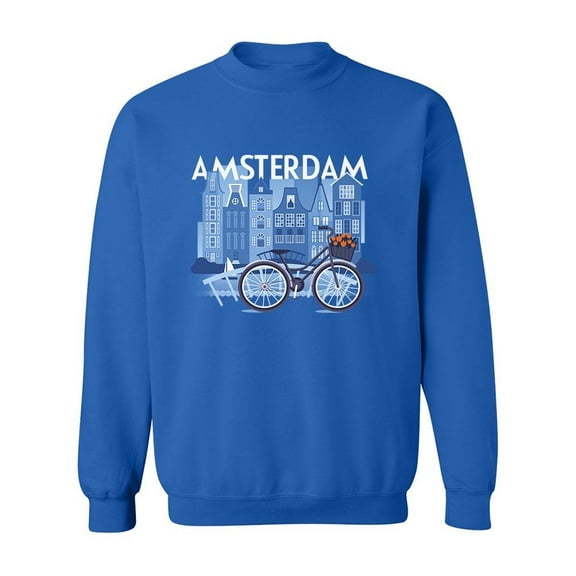 Amsterdam City View Sweatshirt Men -Image by Shutterstock, Male Large