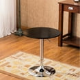 thumbnail image 3 of Black Adjustable Home Bar Table | With Pneumatic Mechanism, Adjustable Height | Chrome and Wood Structure | Resolves Height Inconsistency, 3 of 3